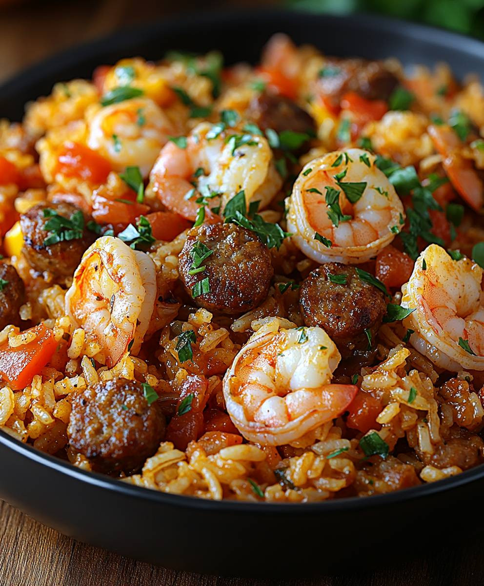 Shrimp Sausage Dirty Rice
