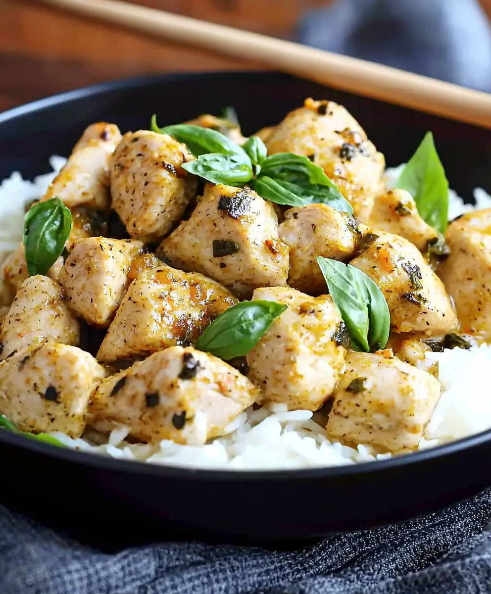 Basil Chicken Coconut Curry