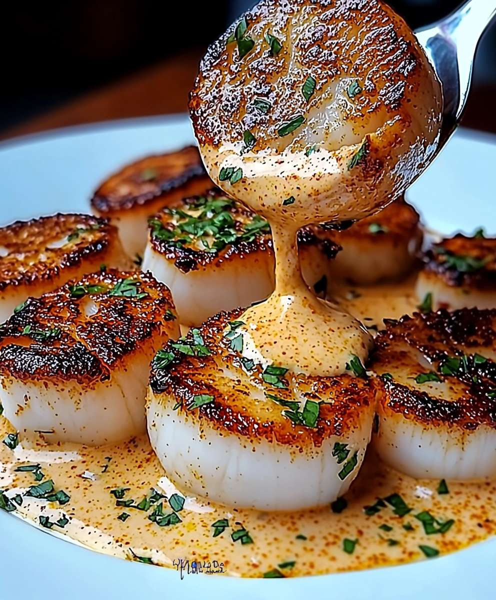 Seared Scallops Cajun Cream Sauce