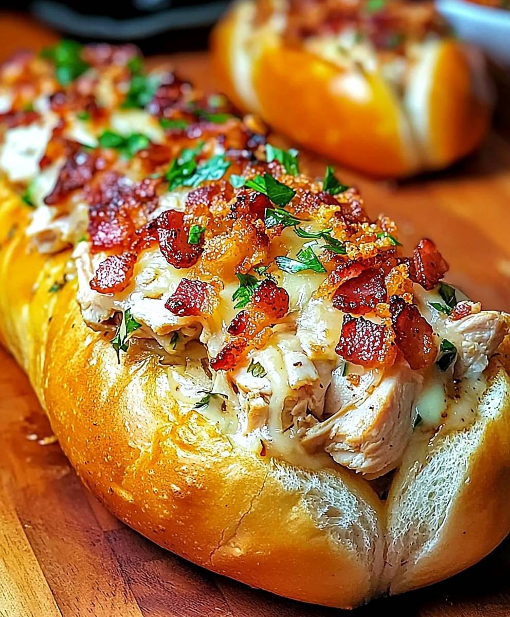 Chicken Bacon Ranch Bread