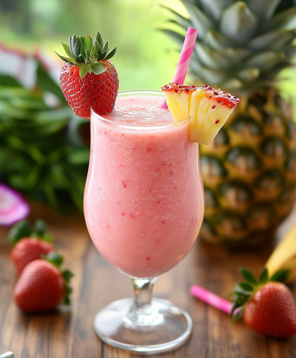 Virgin Strawberry Pina Colada
