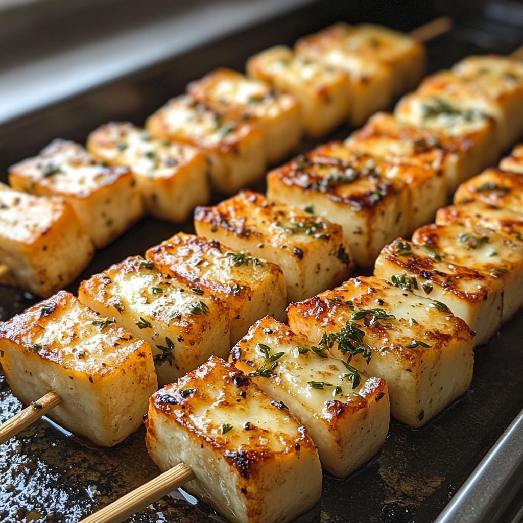 Grilled Halloumi Skewers