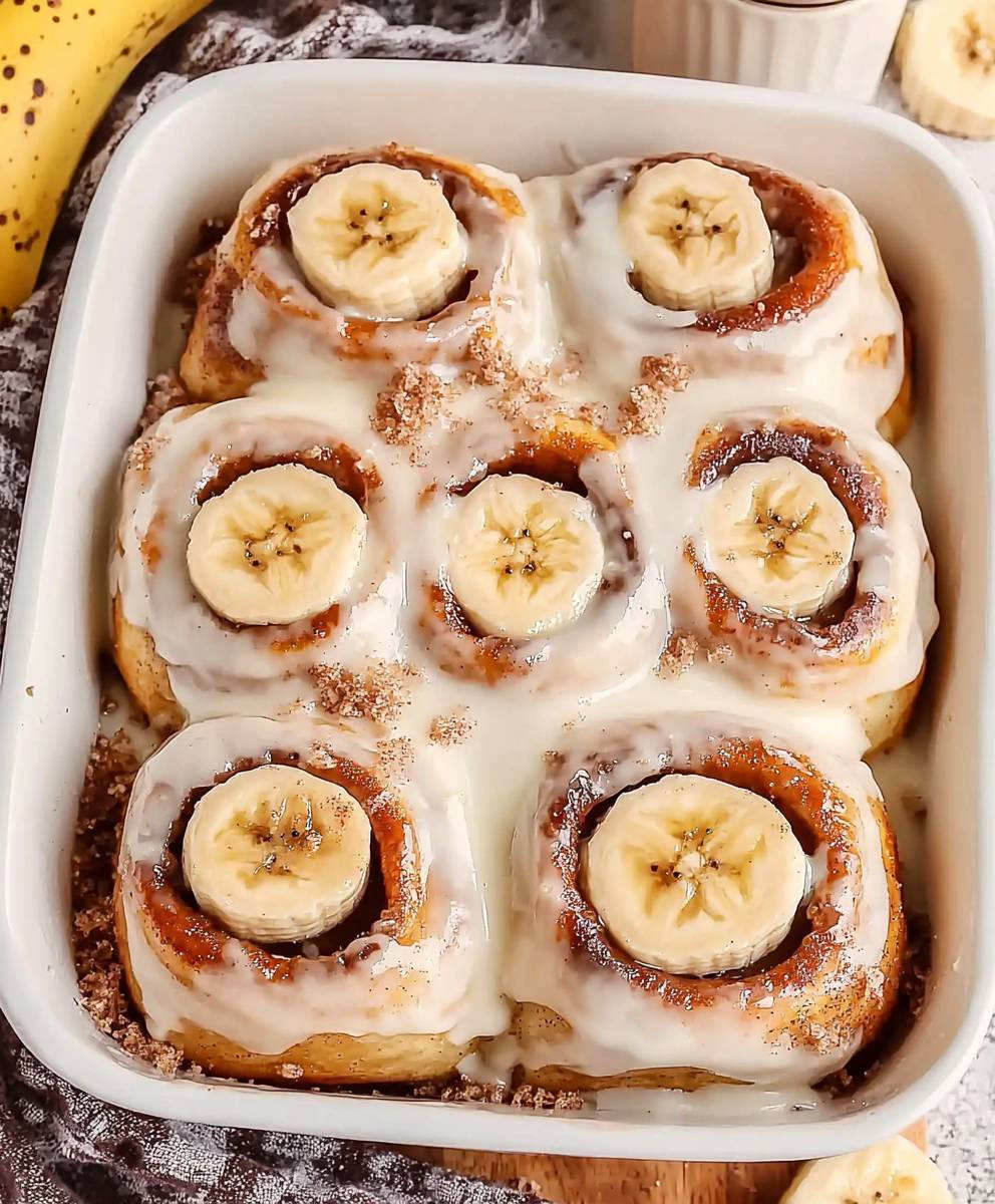 Banana Bread Cinnamon Rolls