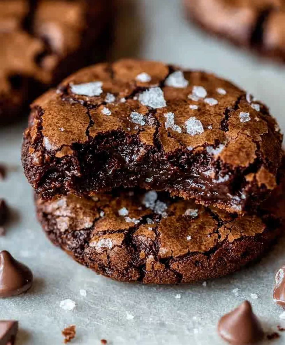 Salted Brownie Cookies