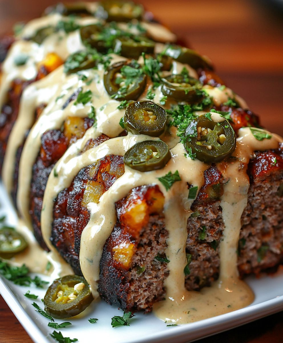 Smoky Jalapeño Popper Meatloaf