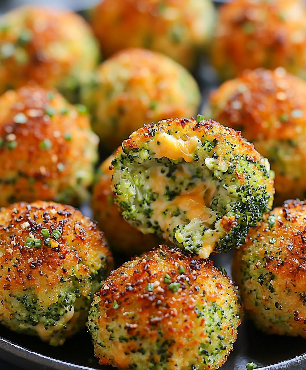 Baked Broccoli Cheese Balls