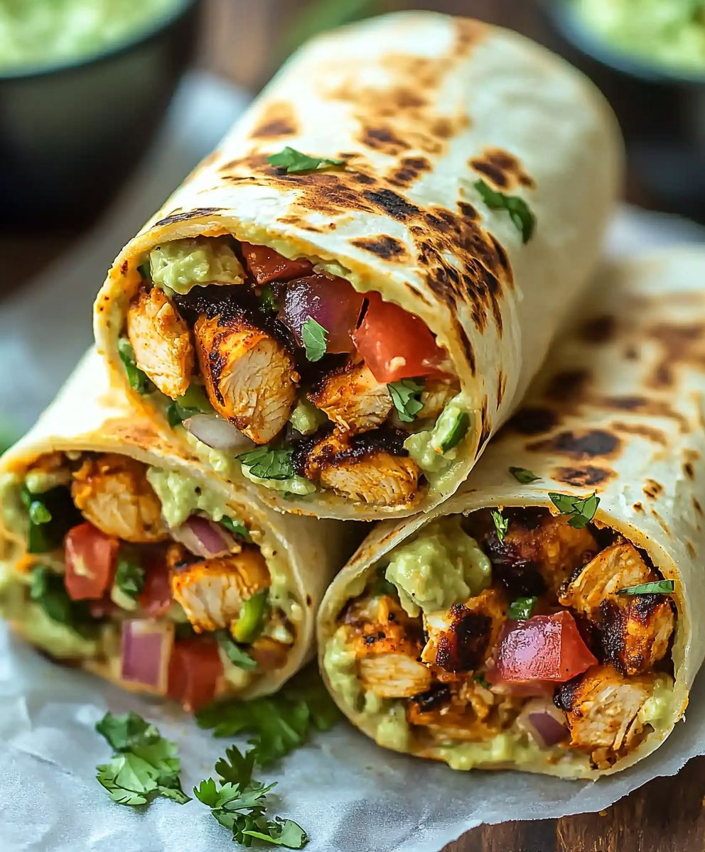 Chipotle Ranch Grilled Chicken Burrito
