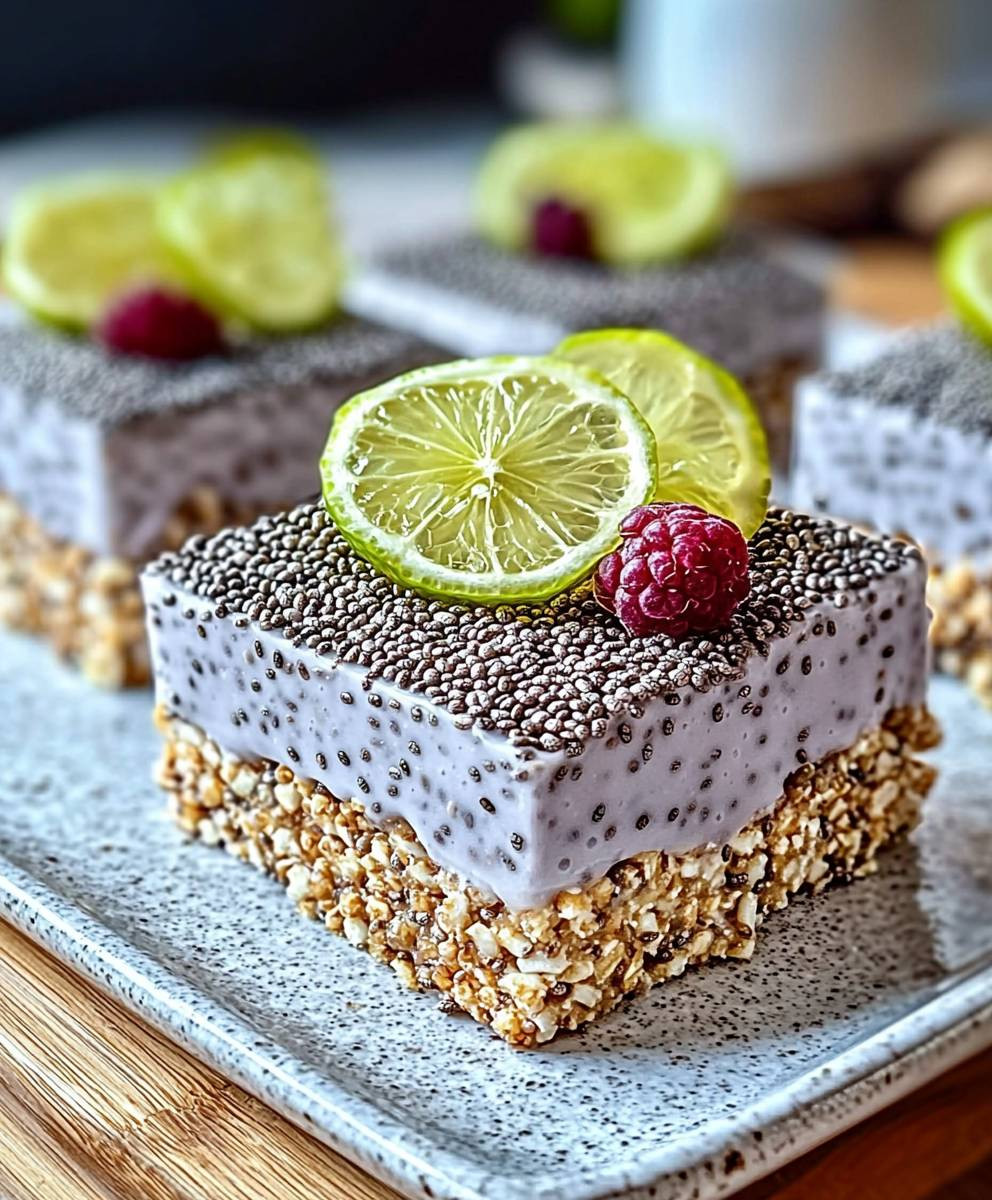 No-Bake Chia Pudding Bars
