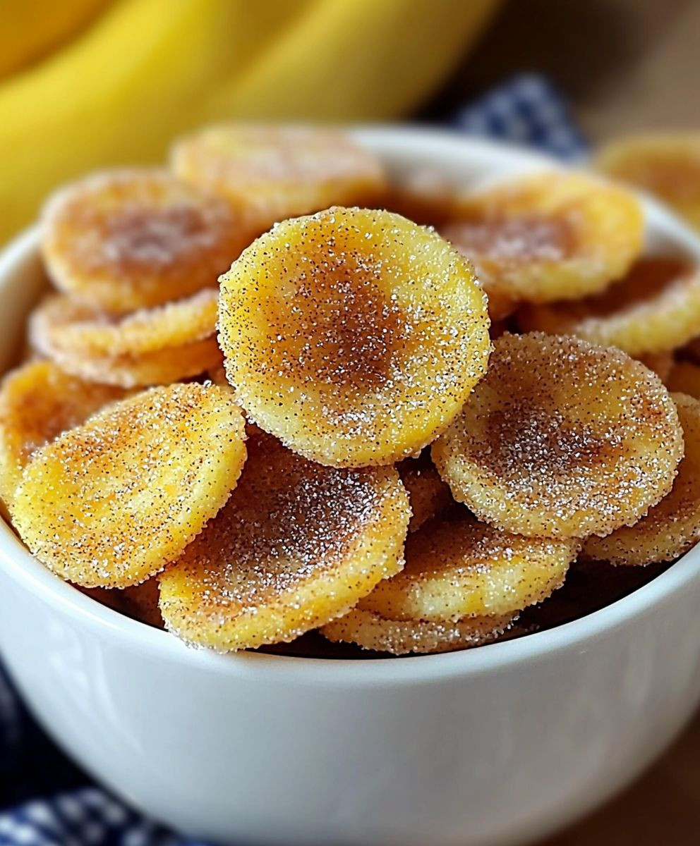 Cinnamon Sugar Banana Chips