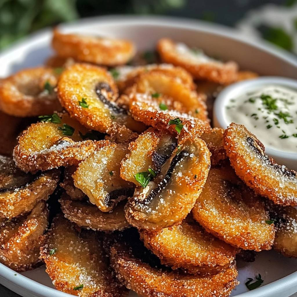 Fried Sliced Mushrooms Ranch