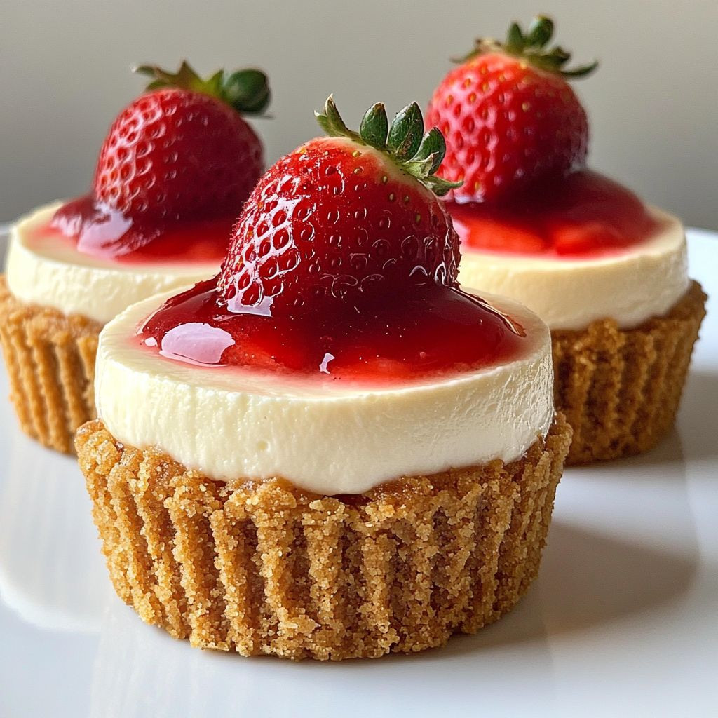 Strawberry Mini Cheesecakes