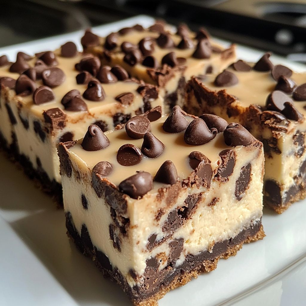 Chocolate Chip Cheesecake Bars