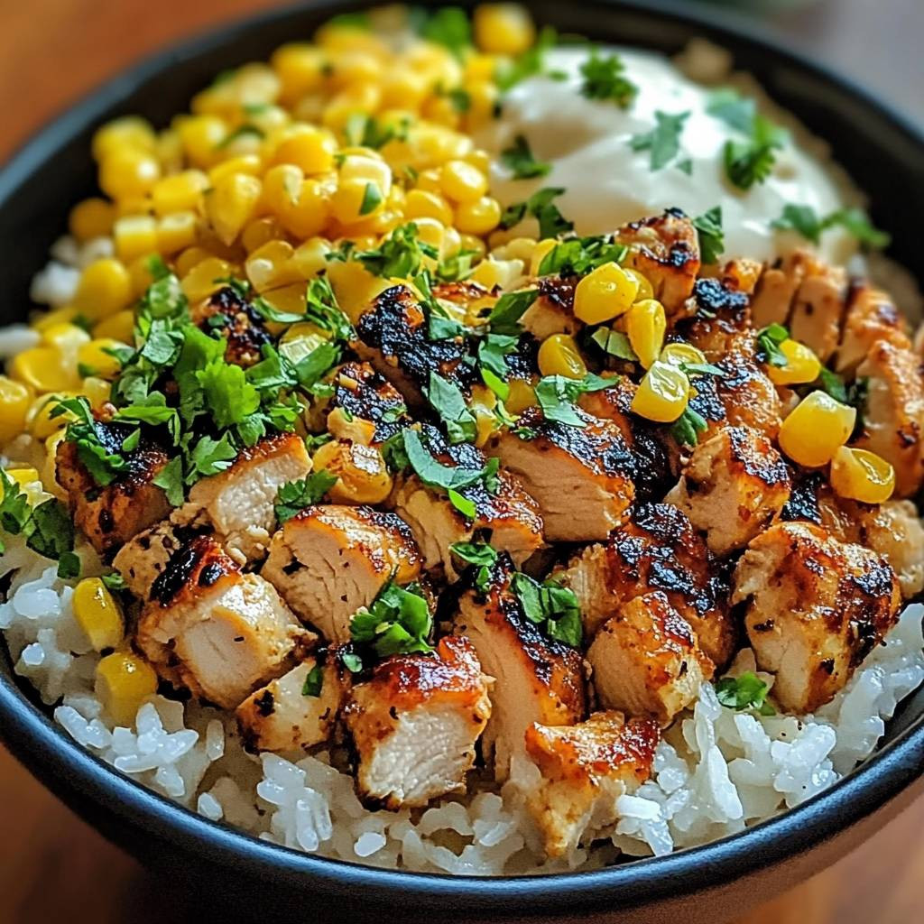 Street Corn Chicken Bowl