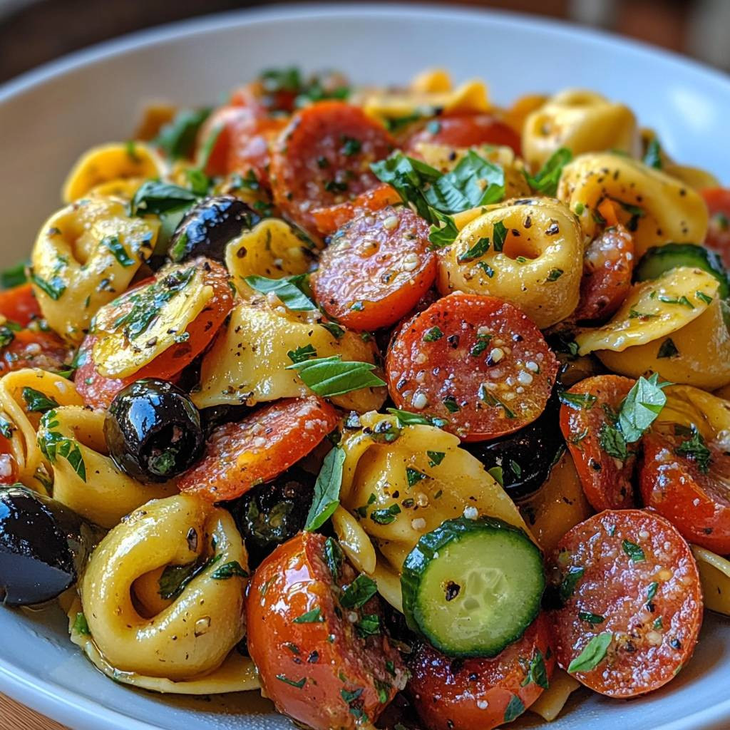 Tortellini pasta salad
