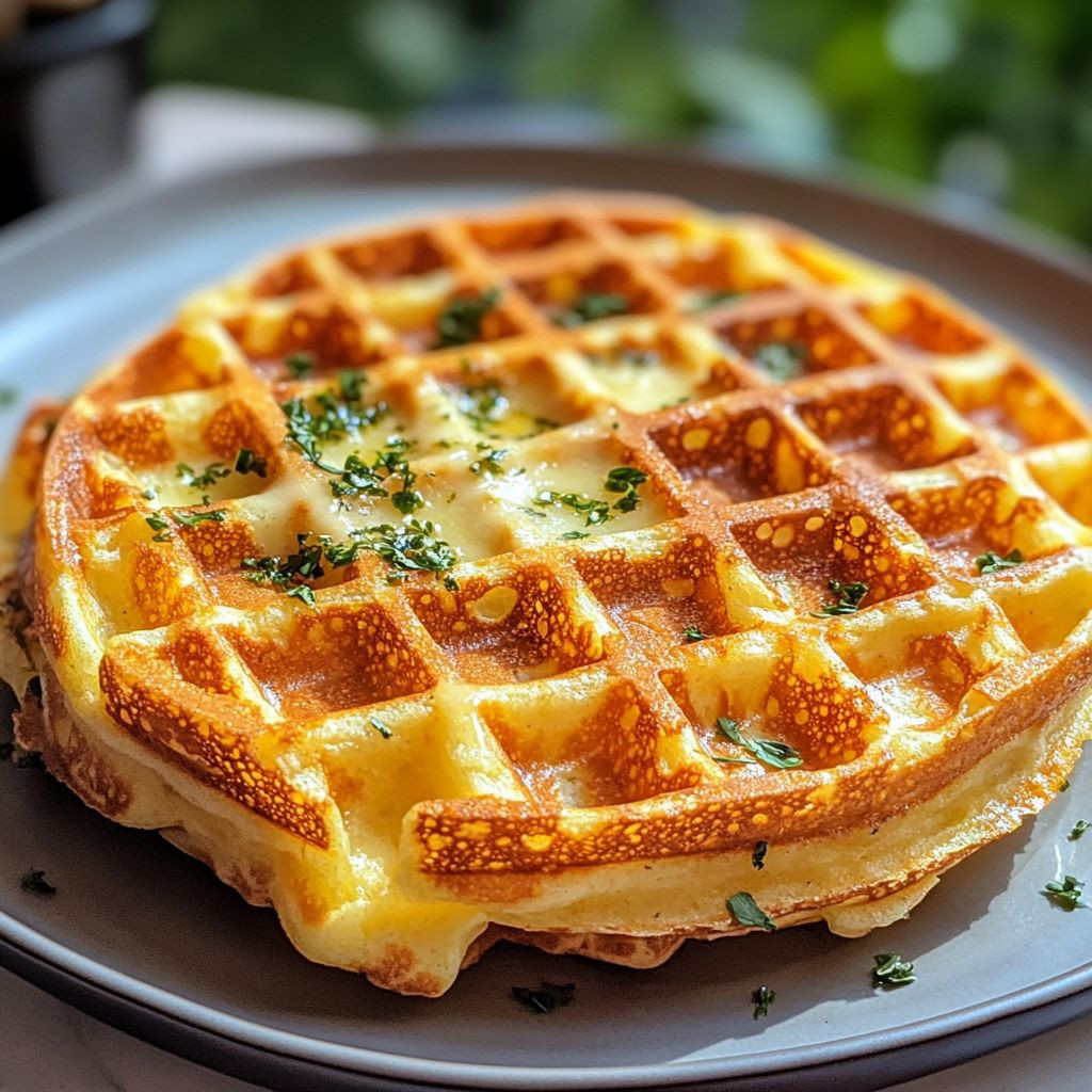 Keto egg cheese chaffle