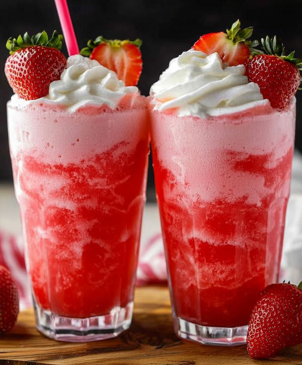 Strawberry Cream Soda Drink