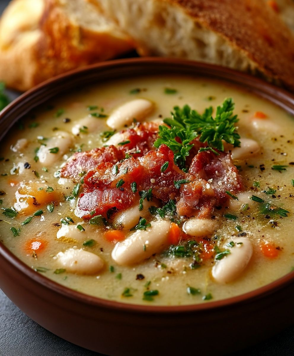 White Bean Soup with Bacon