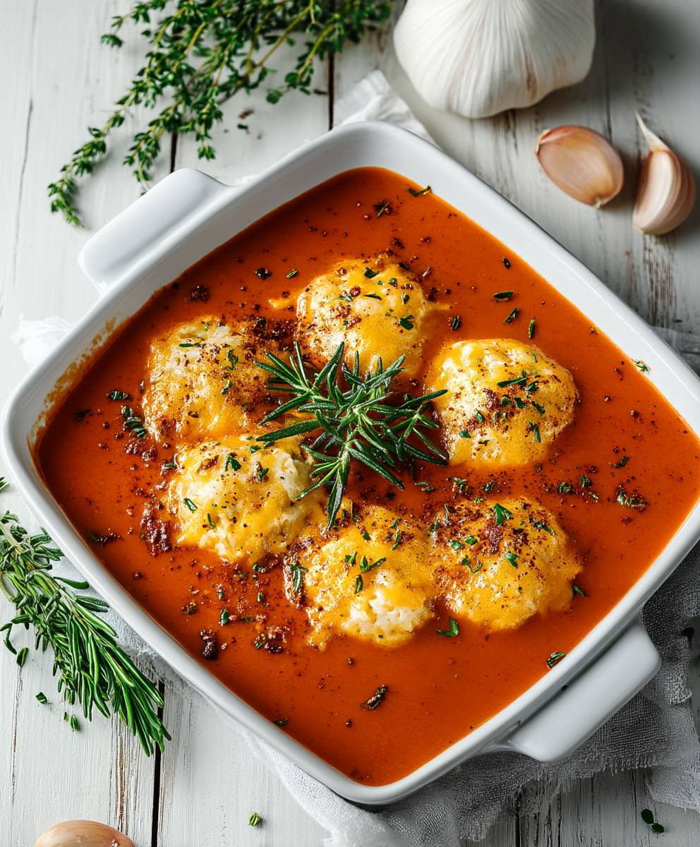 Tomato Soup Cheddar Bay Dumplings