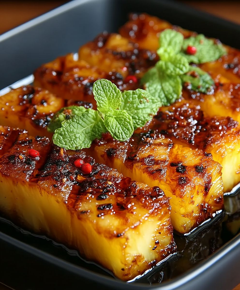 Brown Sugar Grilled Pineapple