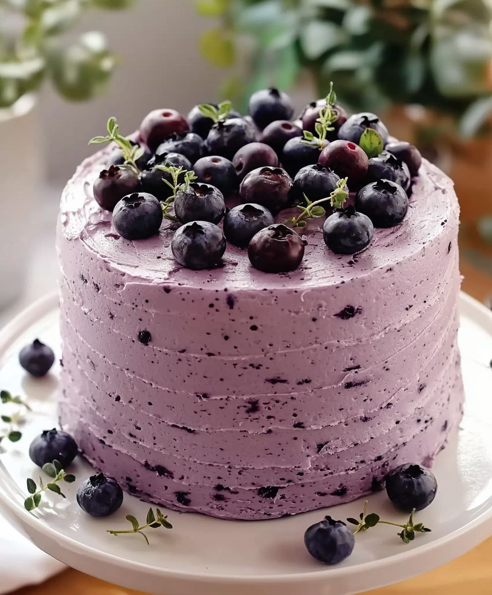 Blueberry Chiffon Cake