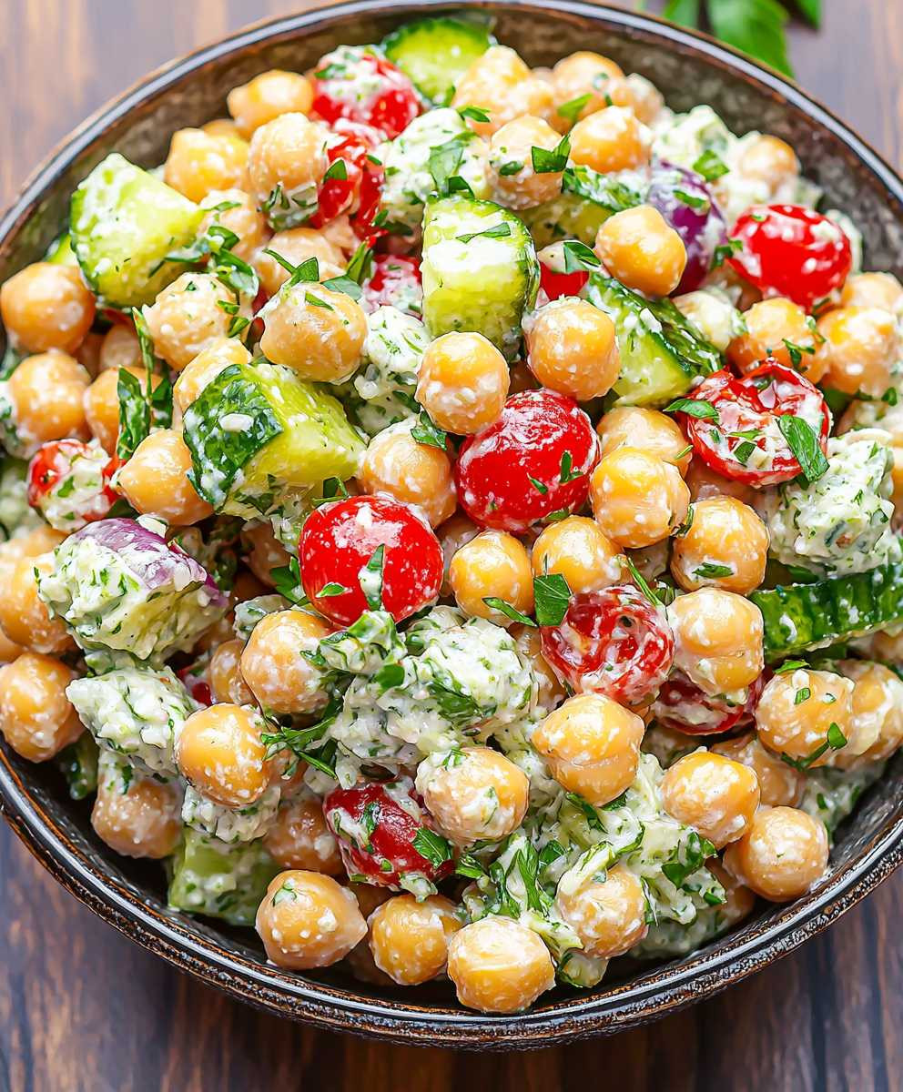 Tzatziki Chickpea Salad