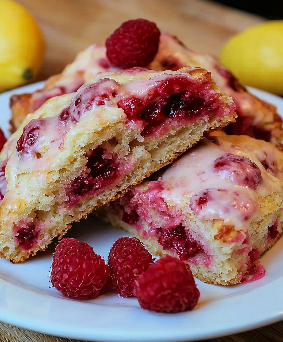 Lemon Raspberry Scones