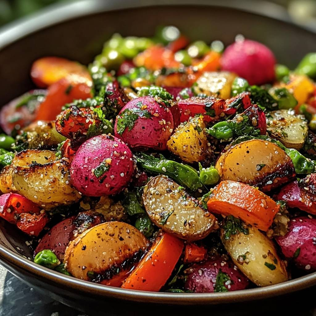 Spring Salad Roasted Veggies