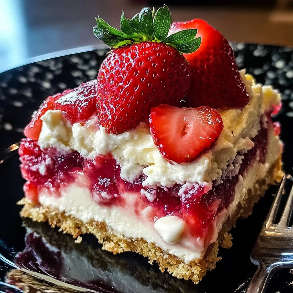 Strawberry Cheesecake Dump Cake