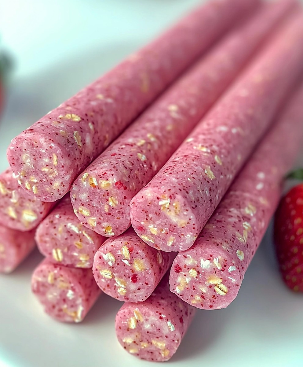 Strawberry oat smoothie dogs