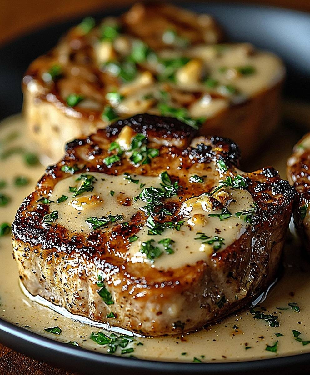 Creamy Garlic Pork Chops