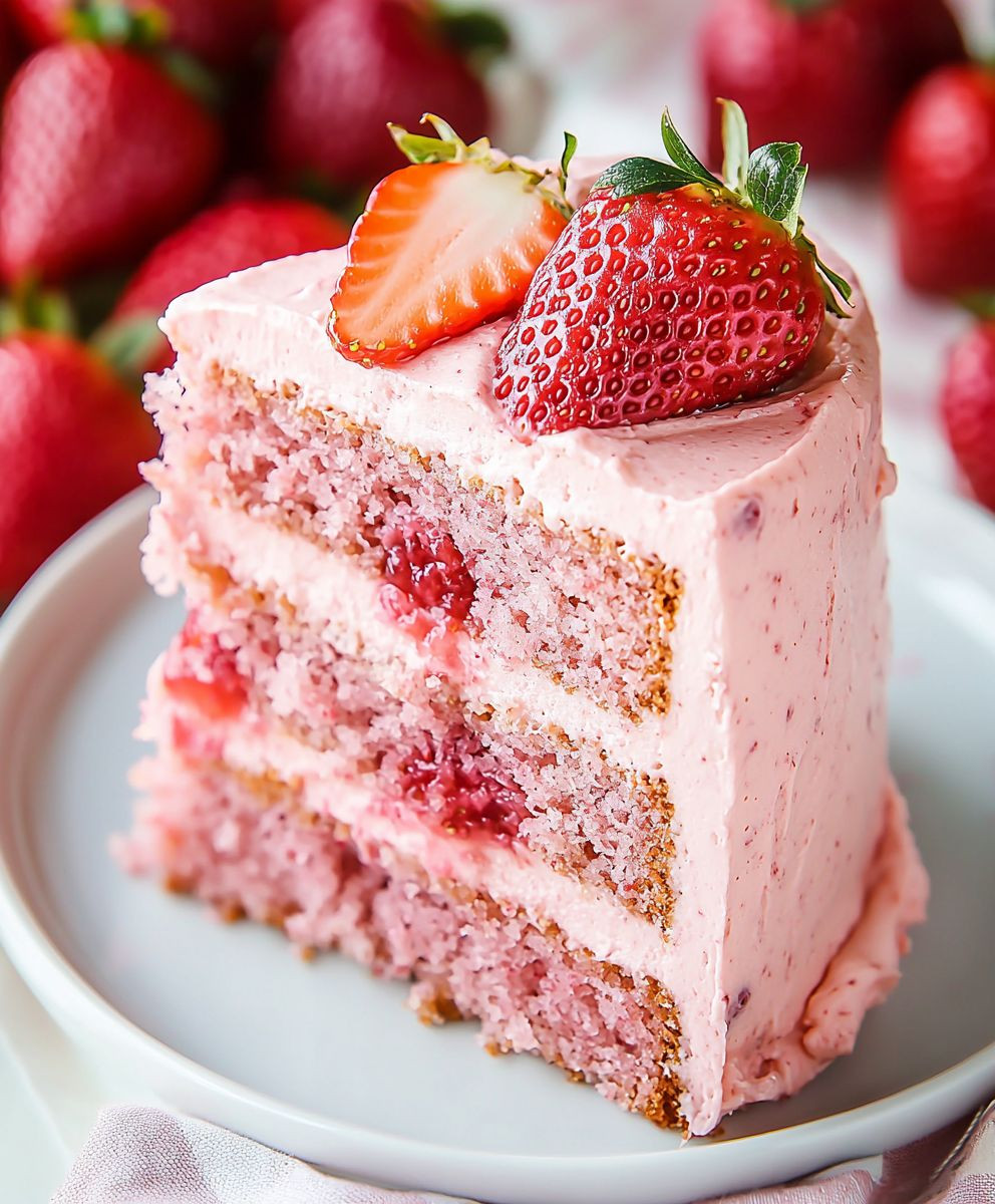 Strawberry Cake Homemade