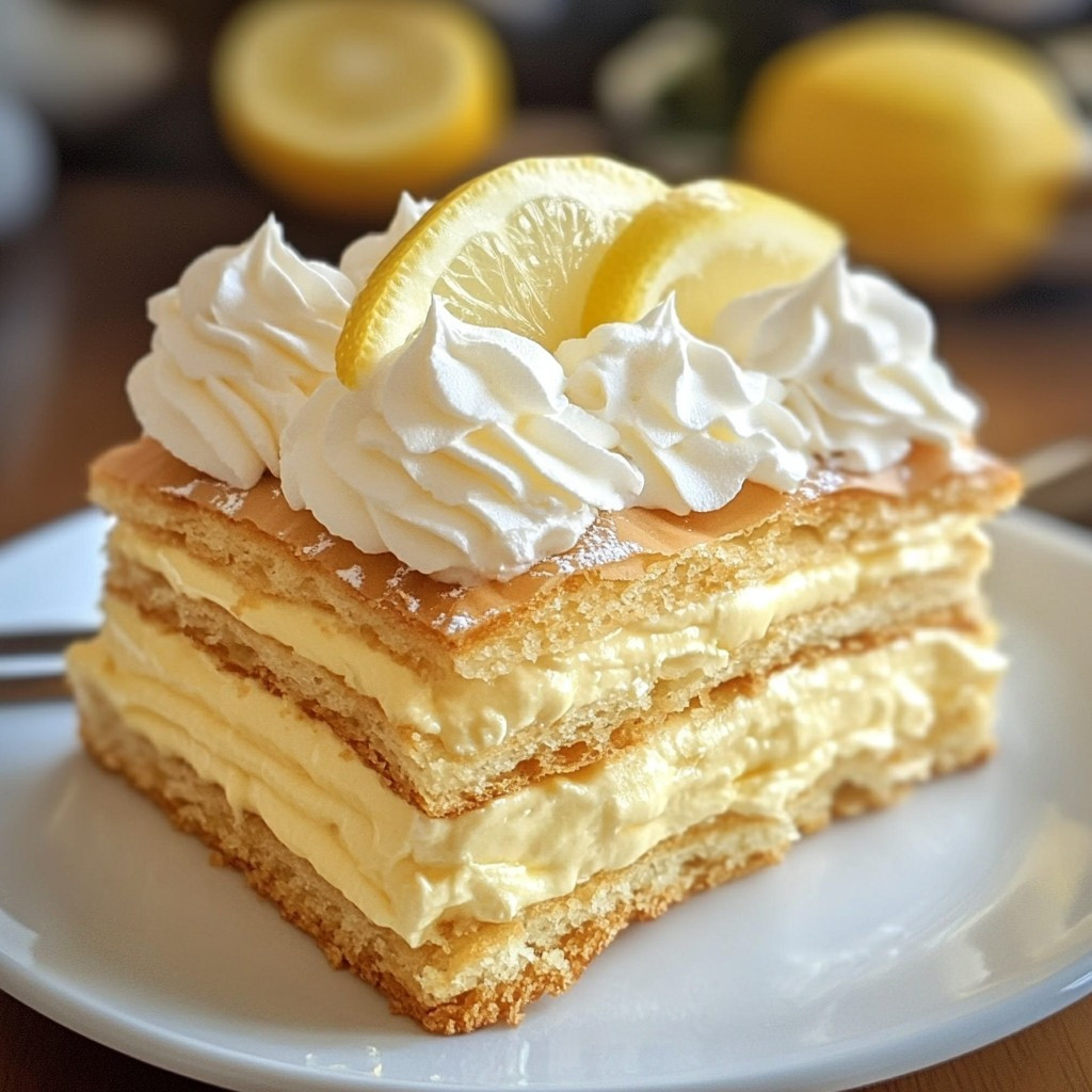 Lemon Éclair Cake