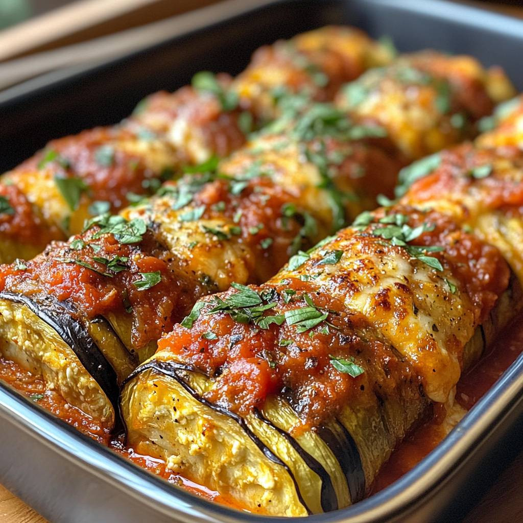 Healthy Eggplant Rollatini