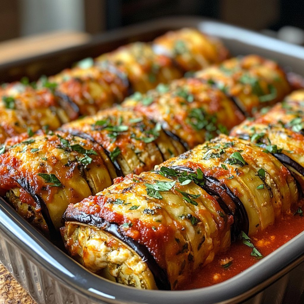 Healthy Eggplant Rollatini