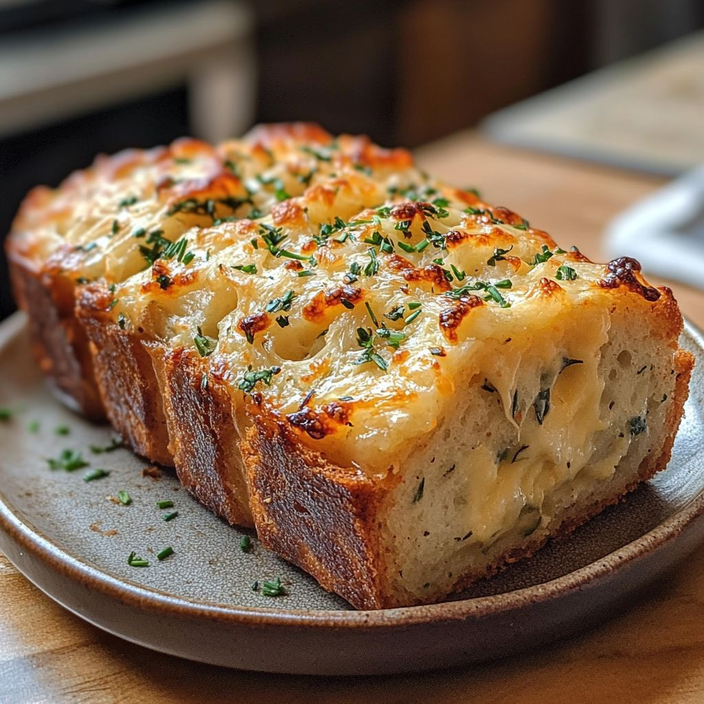 Herb cheese quick bread