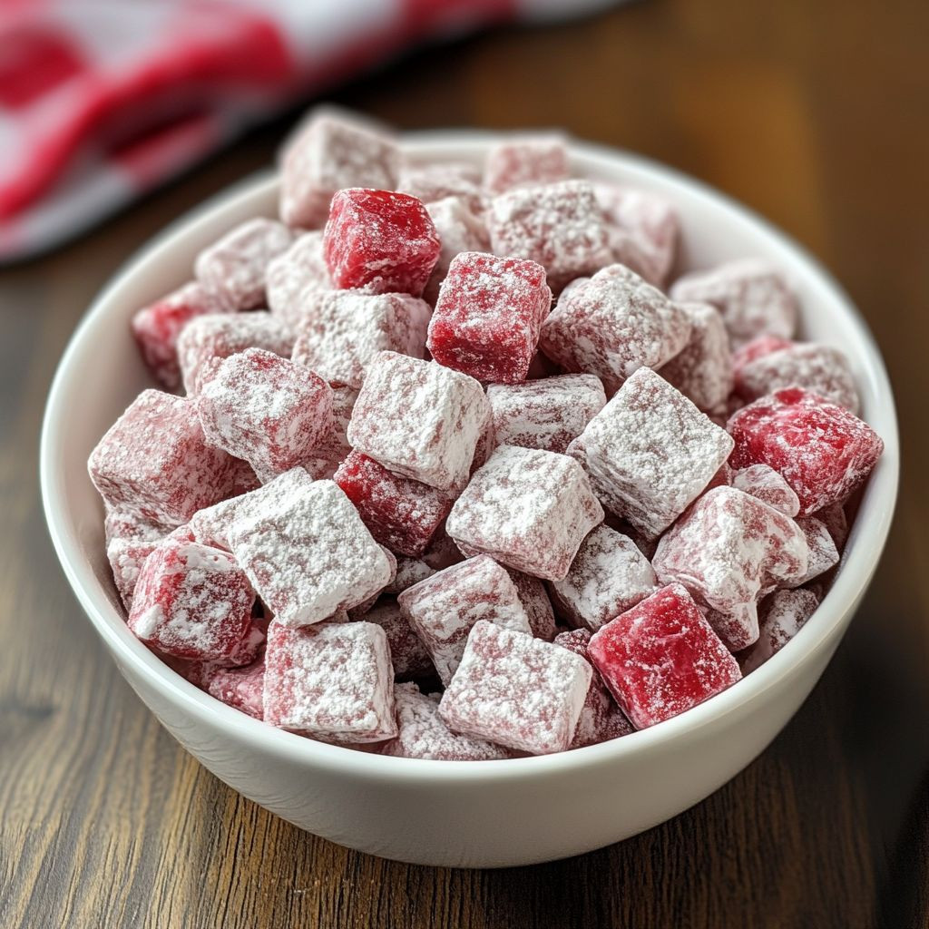 Cherry Cheesecake Puppy Chow