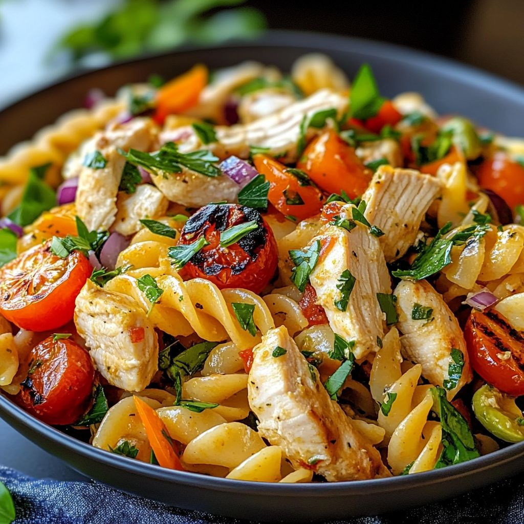 Mediterranean chicken pasta