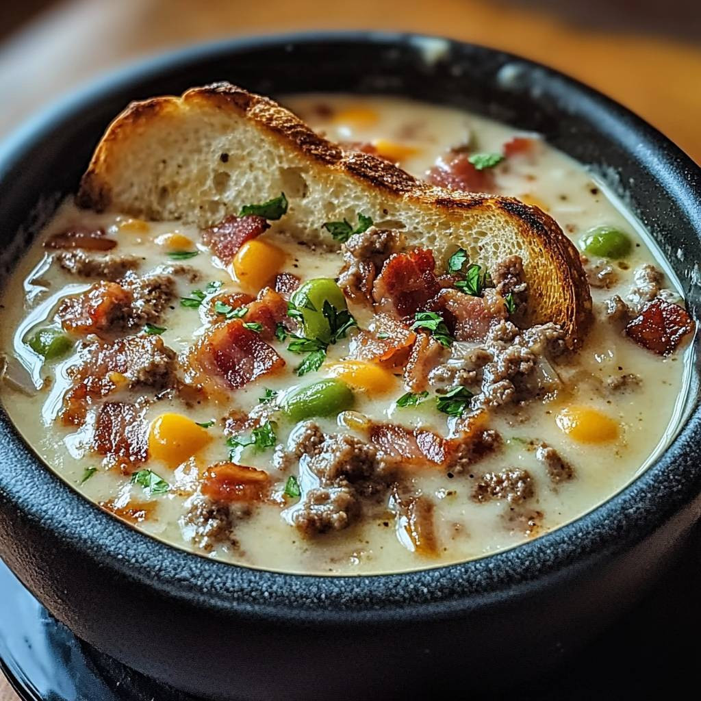 Philly Cheesesteak Soup