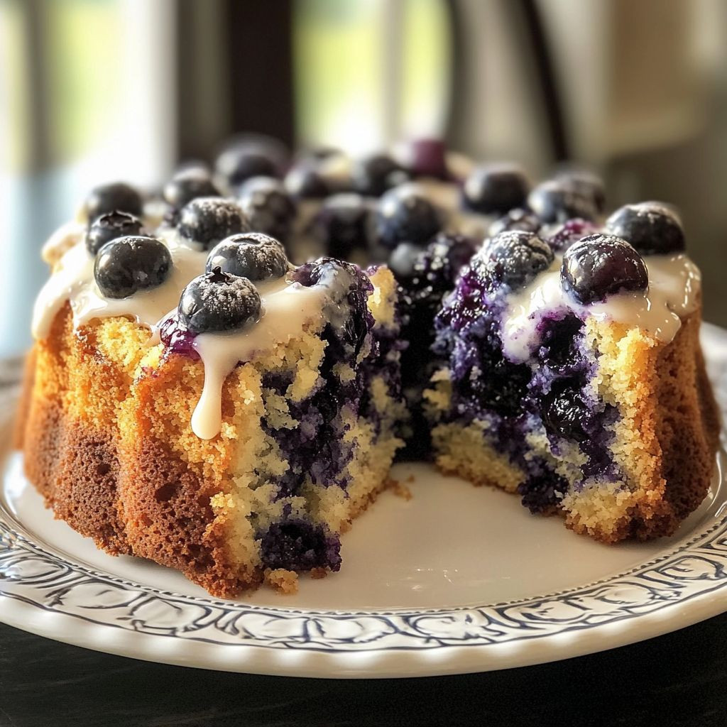 Blueberry Sour Cream Coffee Cake